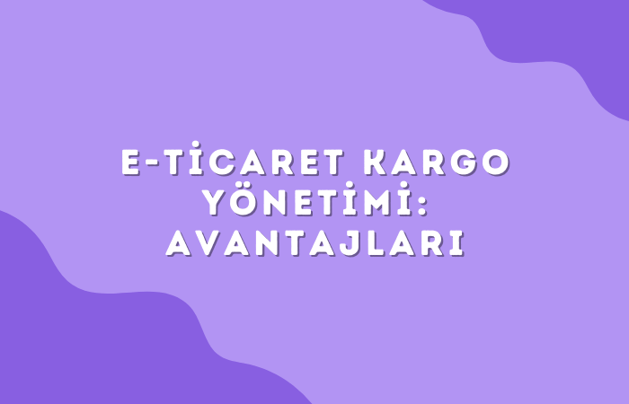 E-Ticaret Kargo Yönetimi : Avantajlar